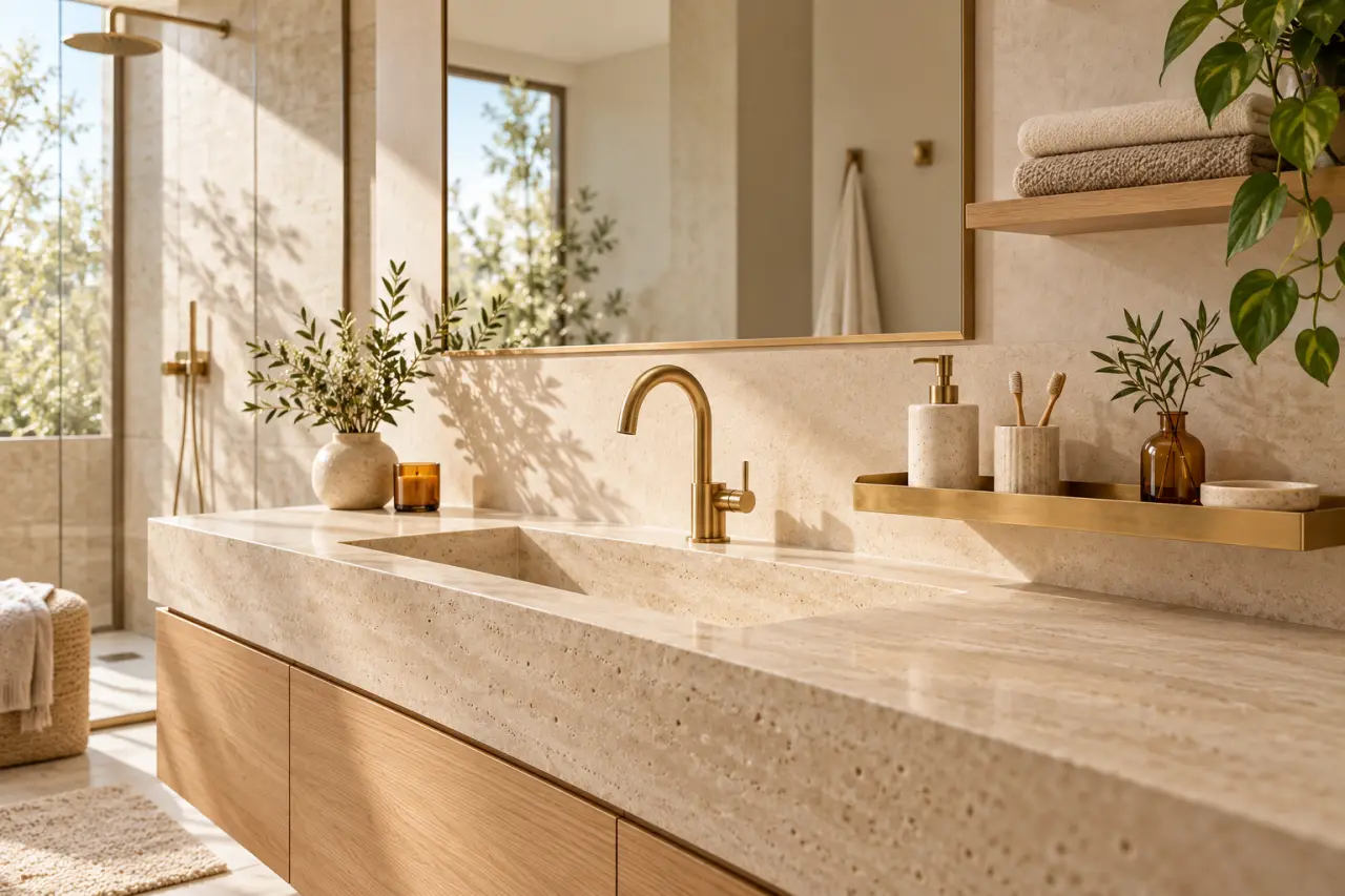 Accessoires de salle de bain : libérer le lavabo sans sacrifier le style