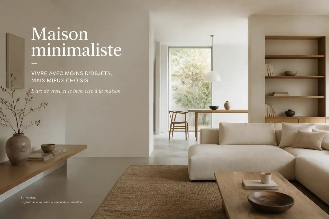 Maison minimaliste : vivre avec moins d'objets, mais mieux choisis