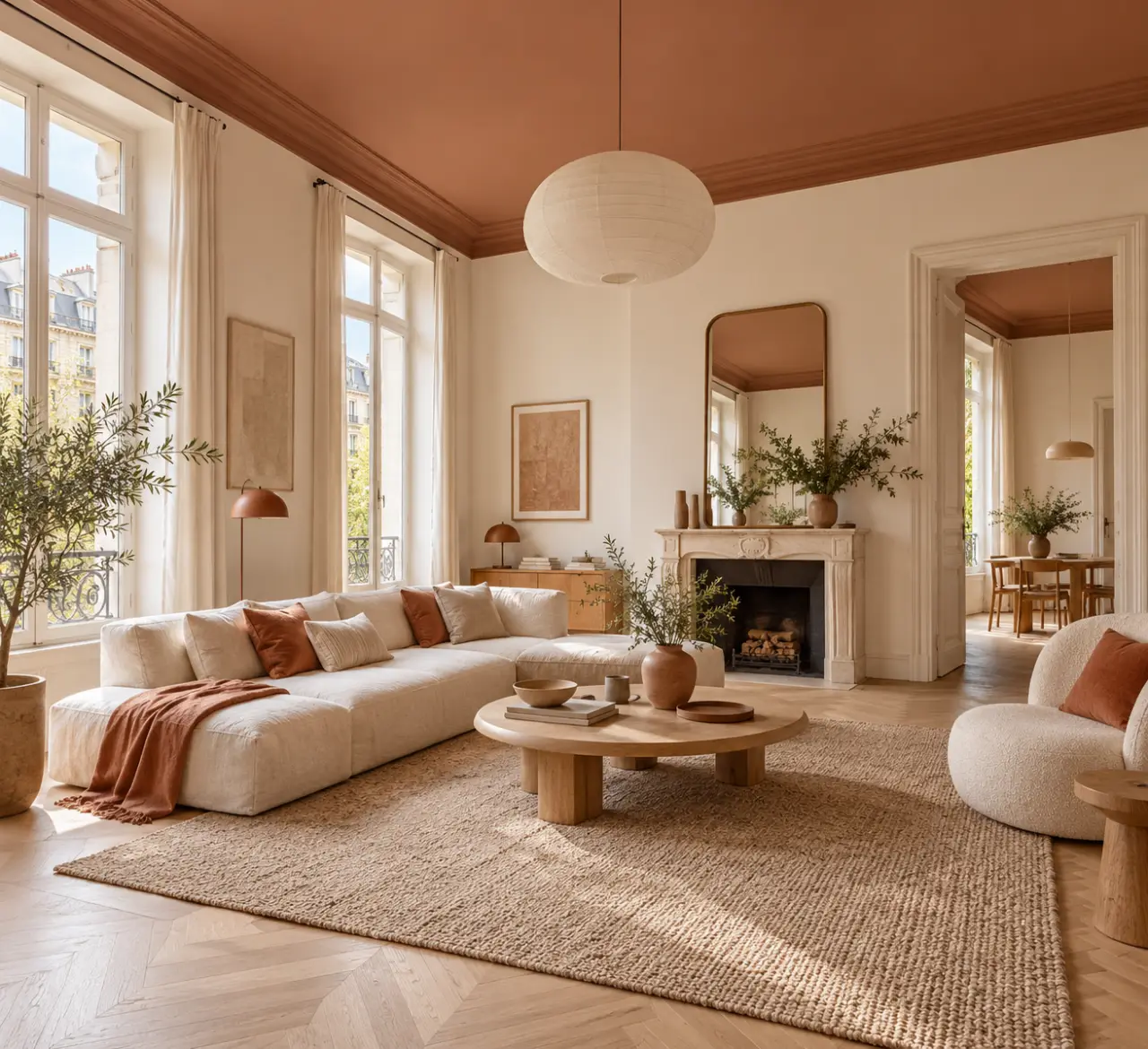 Peindre le plafond en couleur : un cocon sans écraser les volumes
