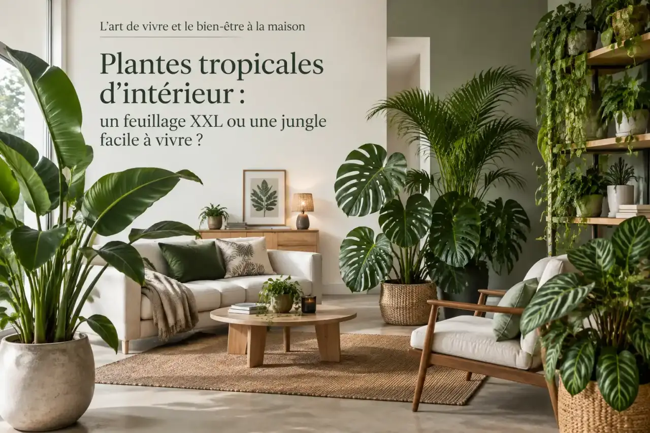 Plantes tropicales d’intérieur : un feuillage XXL ou une jungle facile à vivre ?