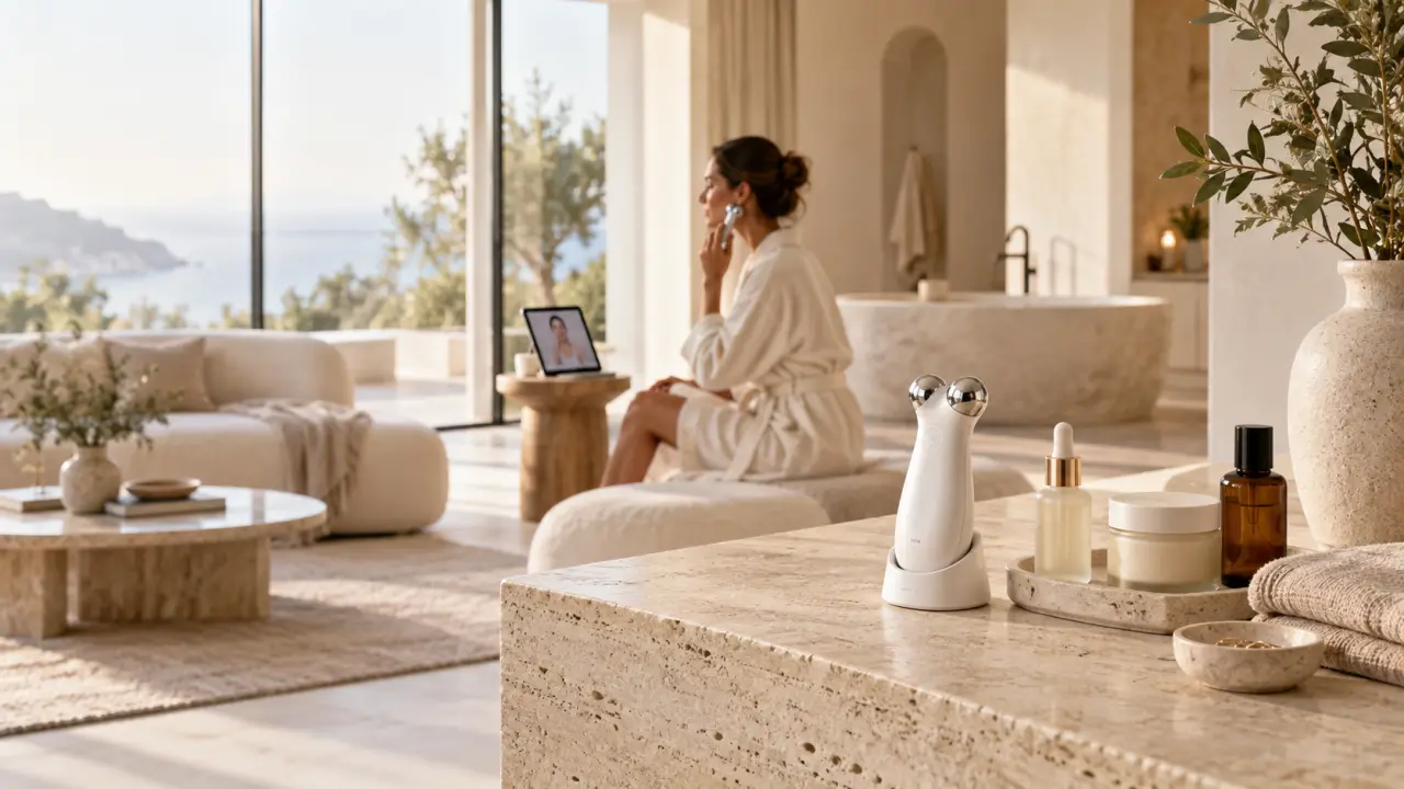 WellSpa iO associe micro-courant, cosmétiques et routines guidées