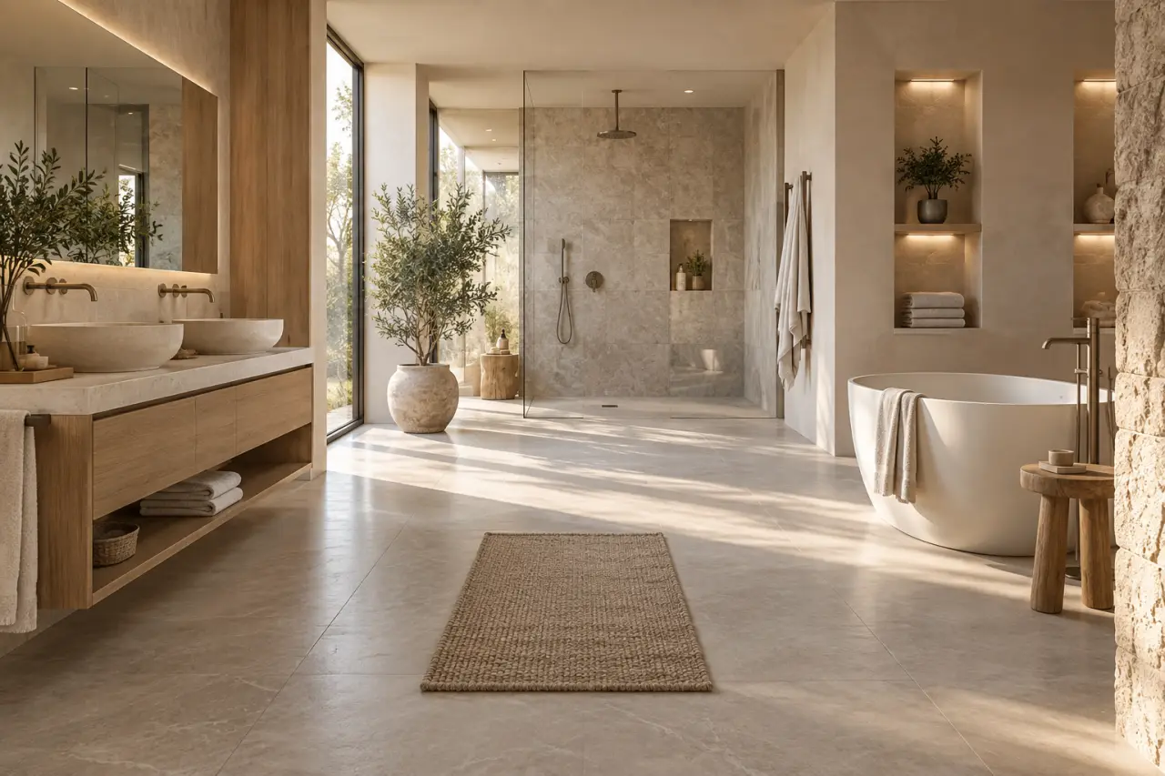 Aménager une salle de bain : donnez la priorité à la circulation avant les équipements